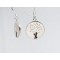 Boucles d'oreilles l'Olivier en argent