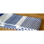 RUPTURE DE STOCK // Keffieh palestinien Original Blanc bleu